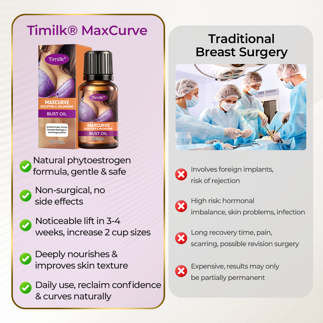 (NEW)Timilk® MaxCurve Sculpting & Volumizing Bust Oil 🌸 — Say Goodbye to Sagging & Flat Busts 💖, Get Fuller, Firmer Curves 📈, Non-Surgical ✅, Try It Now! 🔥