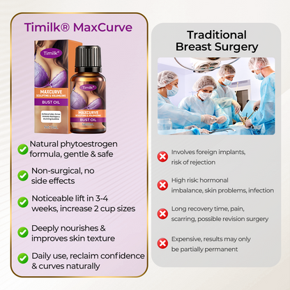 (NEW)Timilk® MaxCurve Sculpting & Volumizing Bust Oil 🌸 — Say Goodbye to Sagging & Flat Busts 💖, Get Fuller, Firmer Curves 📈, Non-Surgical ✅, Try It Now! 🔥