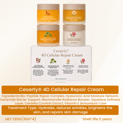 Ceoerty® 4D Cellular Repair Cream🥀✨ — Say Goodbye to Dry, Dull & Tired-Looking Skin💧, Smooth Fine Lines & Firm Mature Skin 💖, Restore a Plump Youthful Glow 📈, Daily 4D Repair ✅, Try It Now! 🔥