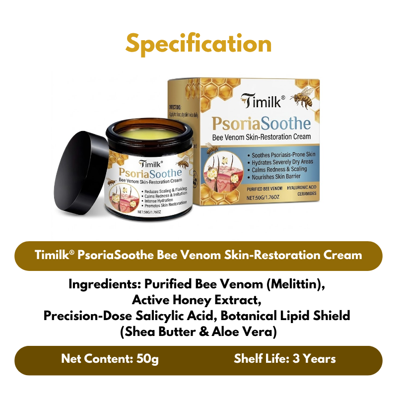Timilk® PsoriaSoothe Bee Venom Skin-Restoration Cream 🔥
