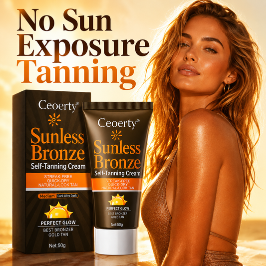 Ceoerty® Sunless Bronze Self-Tanning Cream🥕✨No-Sun Natural Bronze Glow with DHA + Beta-Carotene for Streak-Free, Non-Orange, Hydrating Tan & Smoother-Looking Uneven Skin