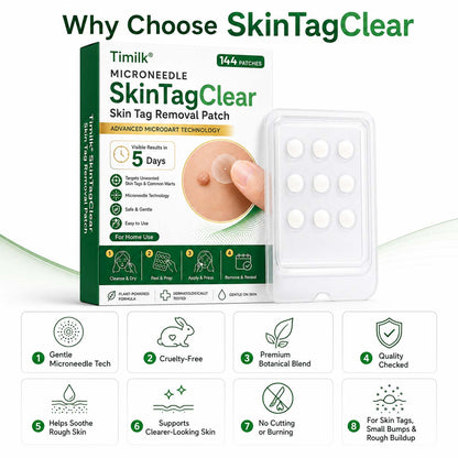 Timilk® SkinTagClear Microneedle Patch